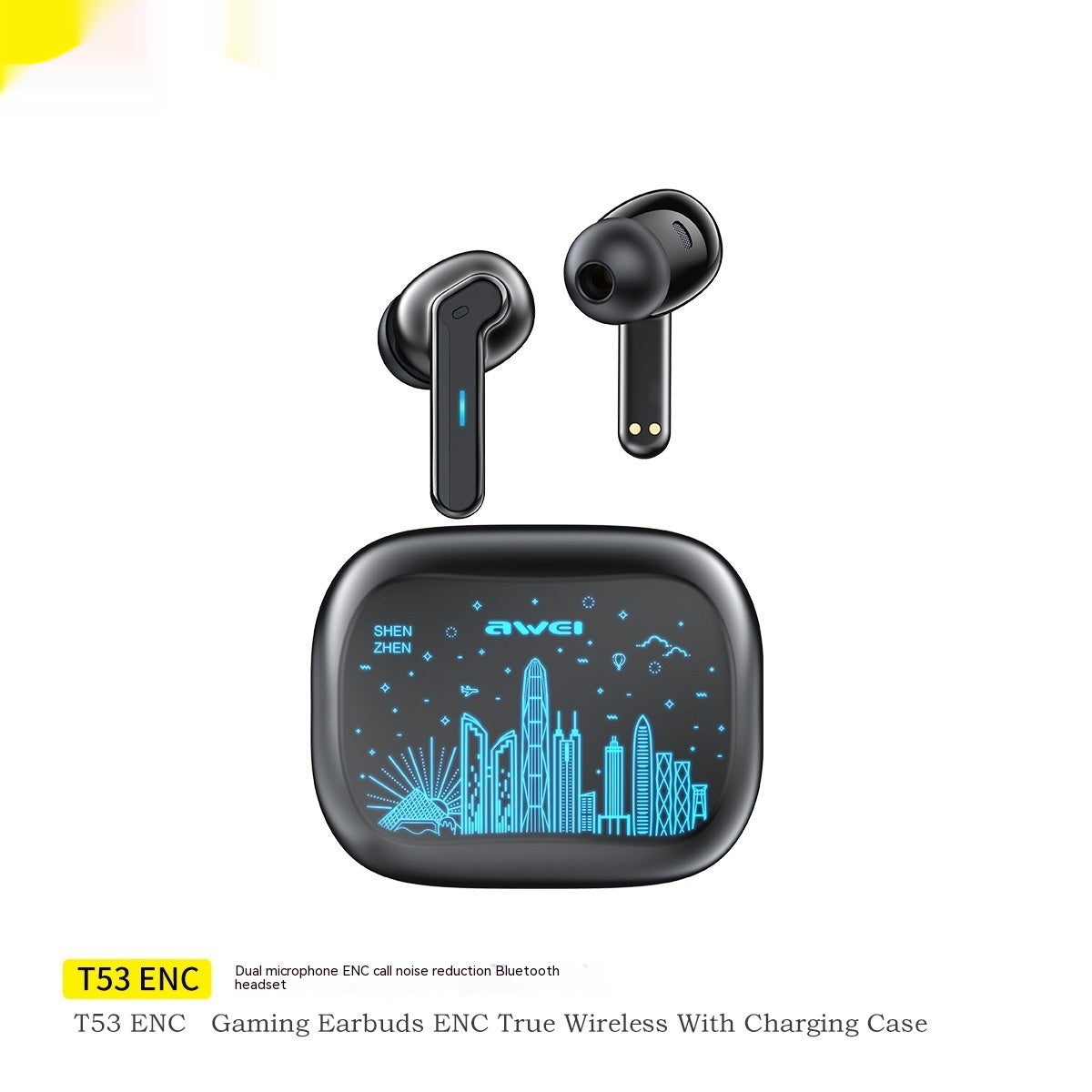 Écouteurs Sans Fil AWEI T53ANC - Réduction Active du Bruit ANC & ENC | Certifié CJ