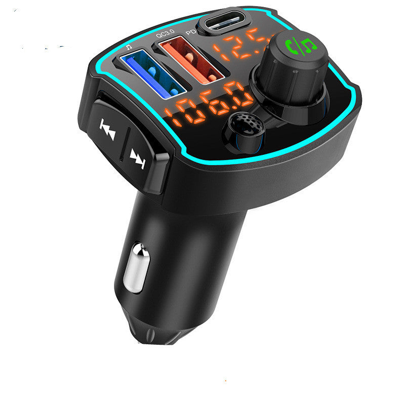 Lecteur MP3 Bluetooth Voiture avec Chargeur USB Rapide - Double Écran FM