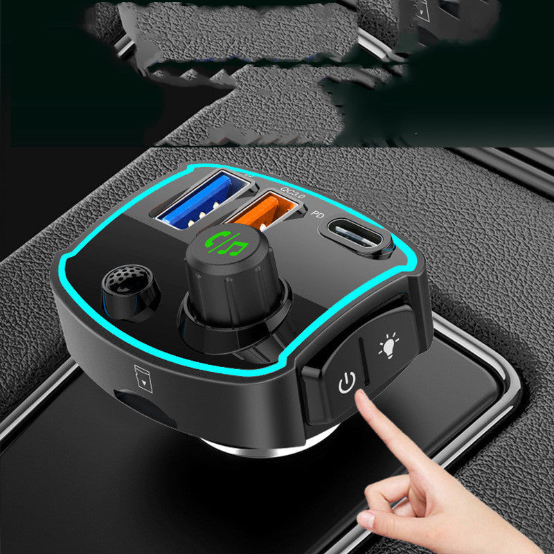 Lecteur MP3 Bluetooth Voiture avec Chargeur USB Rapide - Double Écran FM