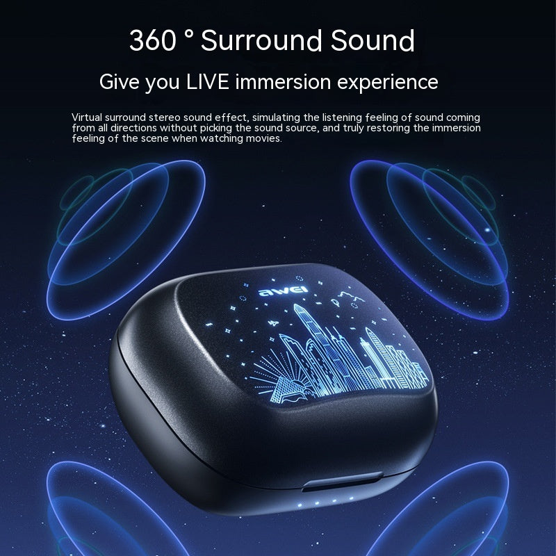 Écouteurs Sans Fil AWEI T53ANC - Réduction Active du Bruit ANC & ENC | Certifié CJ