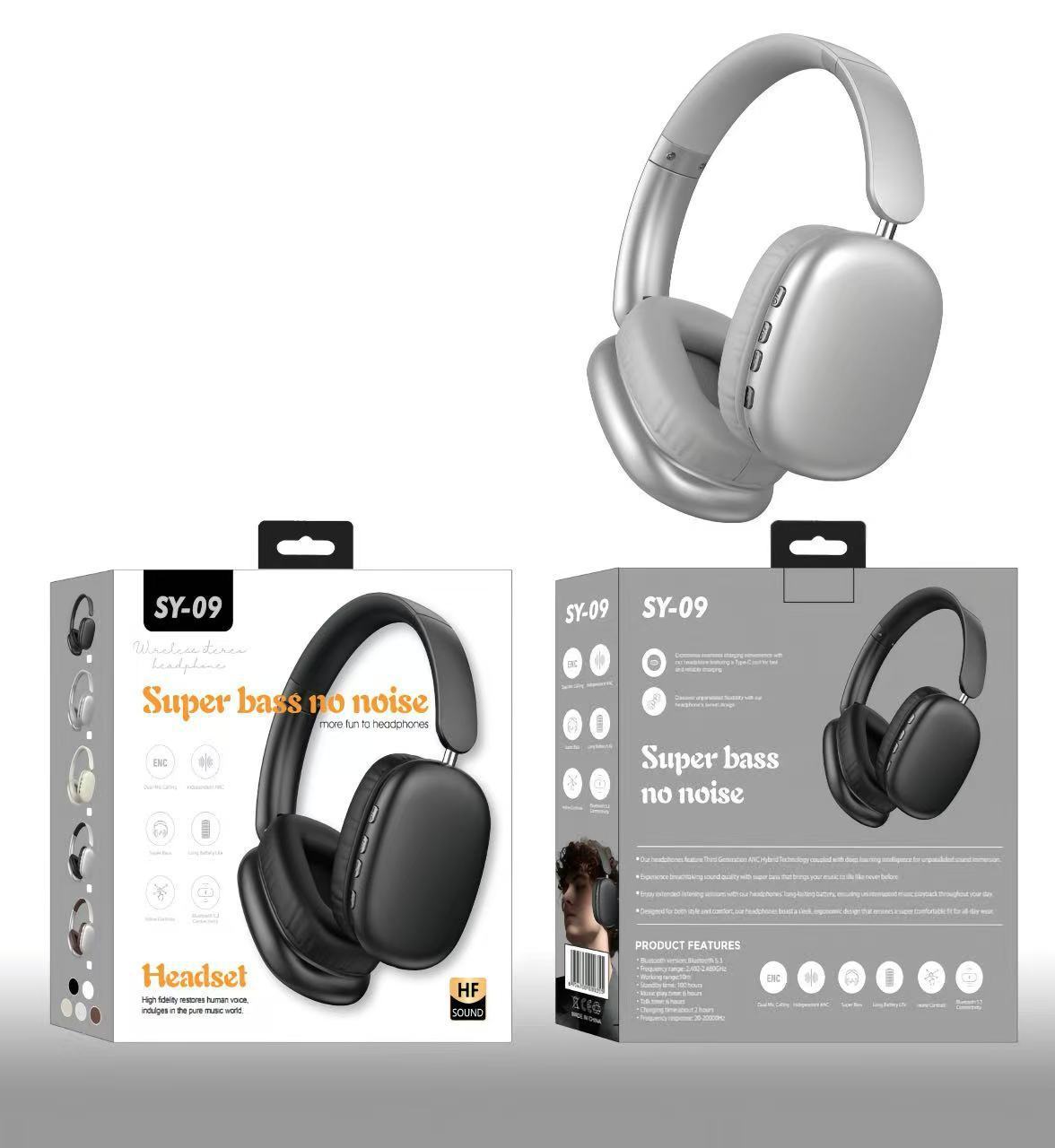 Casque Bluetooth Sans Fil Sport Longue Autonomie - Certification CJ Dropshipping