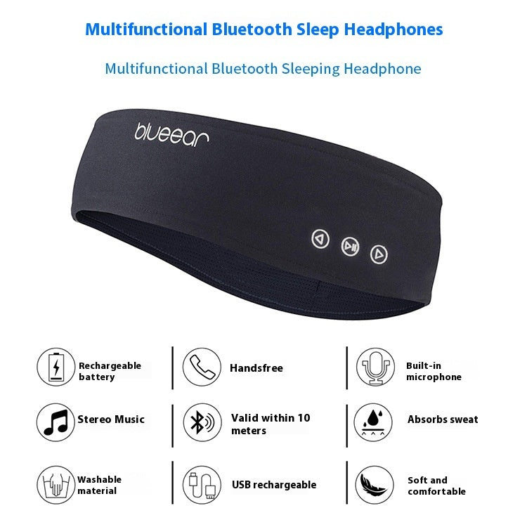 Bandeau Bluetooth Sport Outdoor Yoga - Anti-Transpiration Protection Solaire - CE