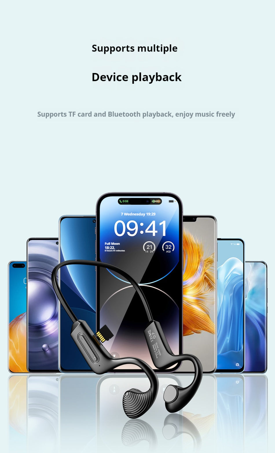 AWEI Air Conduction Sports Bluetooth Headset - Livré uniquement en Italie 🇮🇹