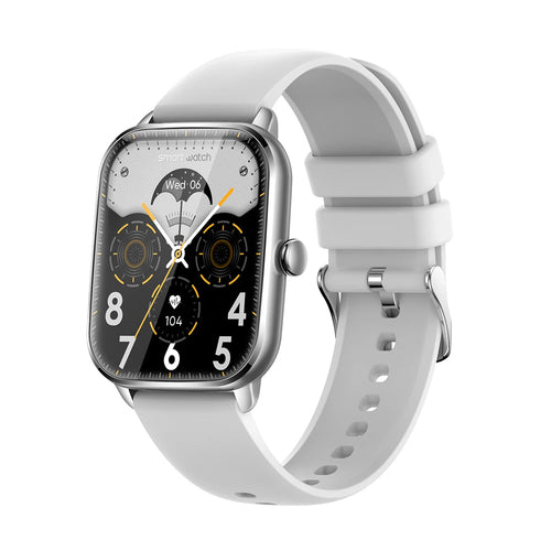 montre connectée argent compatible iPhone Android autonomie 7 jours
