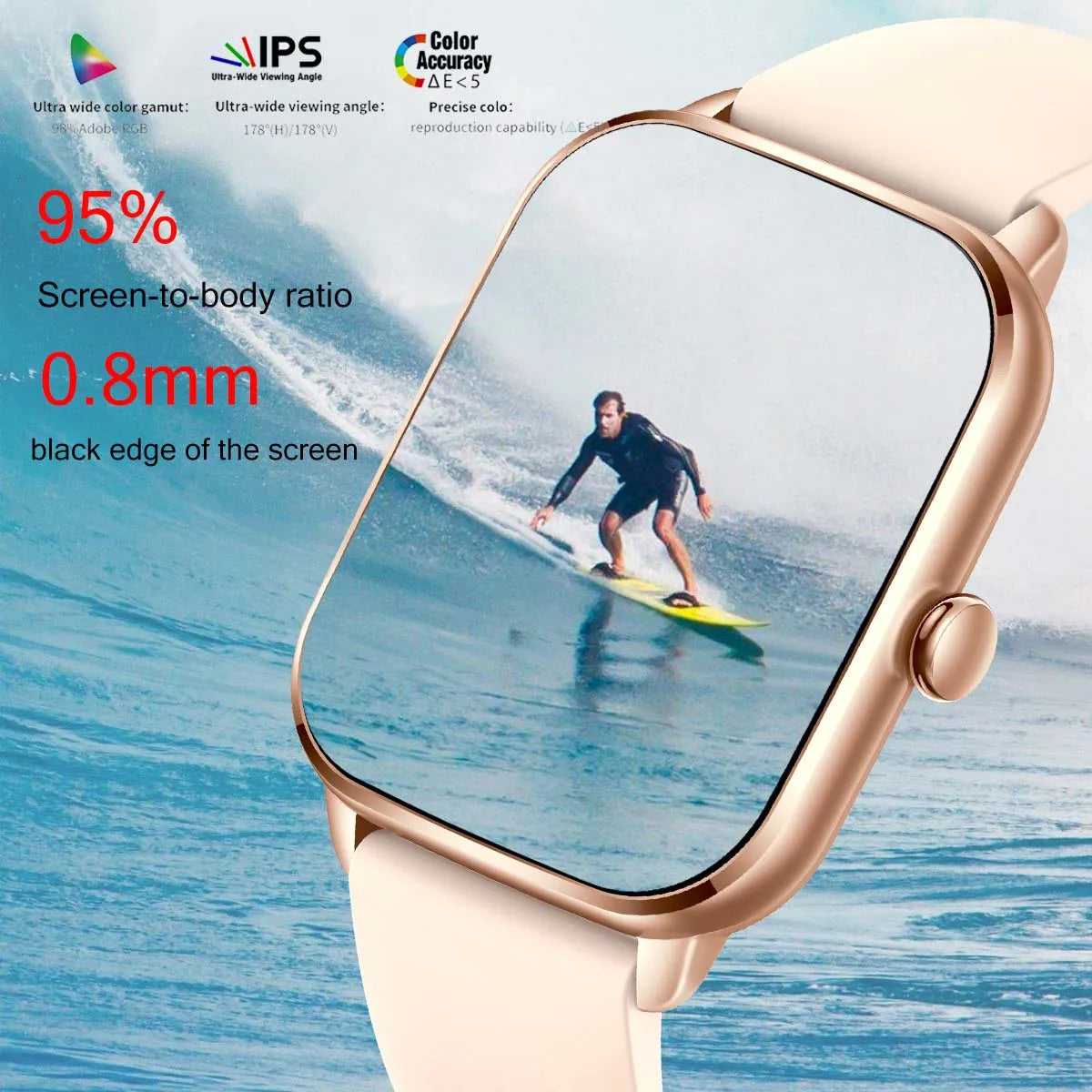 montre étanche natation douche pluie résistante eau IP68
