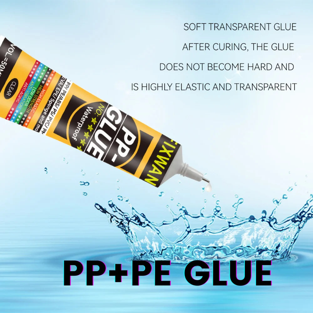 Colle Plastique FIXWANT 50ml - PP PE PVC Cuir - Étanche et Ultra Résistante