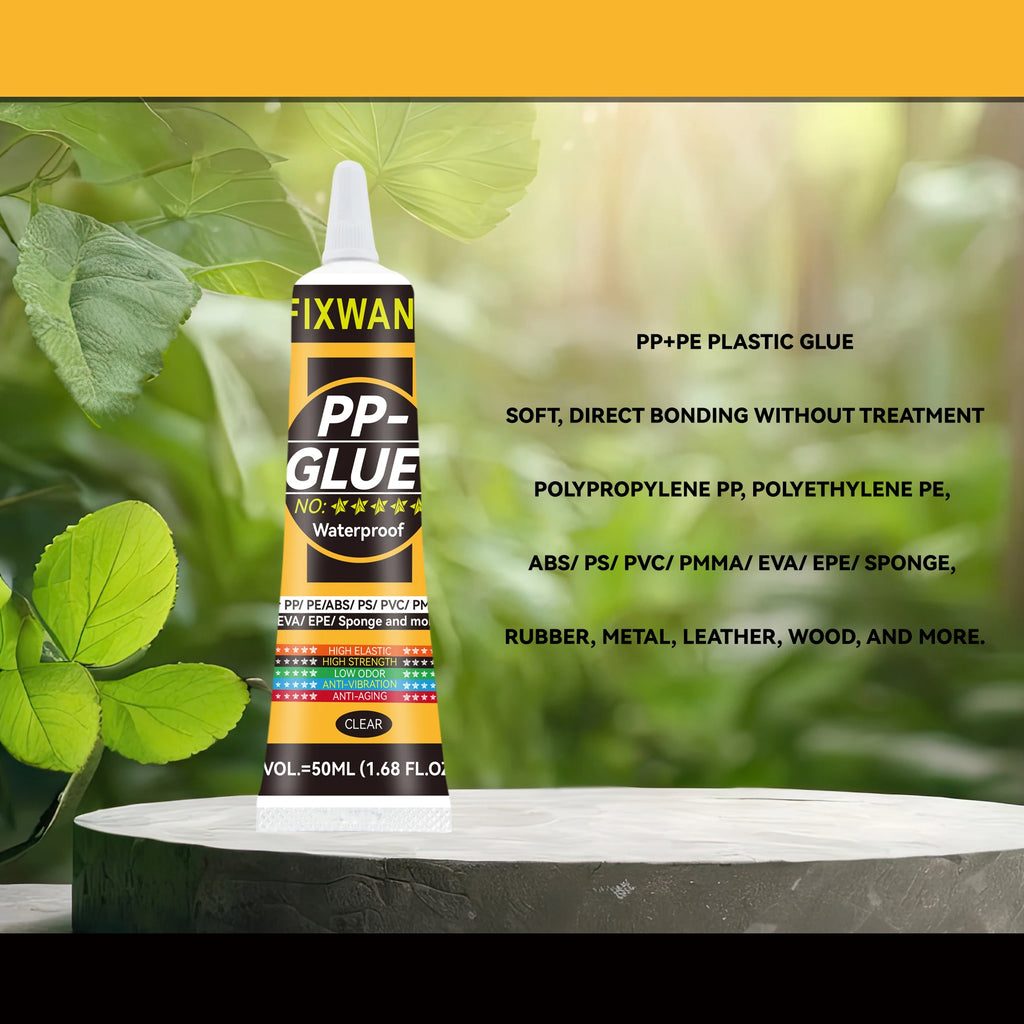 Colle Plastique FIXWANT 50ml - PP PE PVC Cuir - Étanche et Ultra Résistante