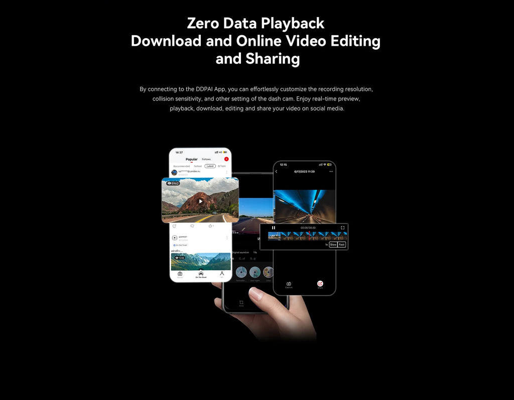 Application mobile DDPAI contrôle dashcam smartphone