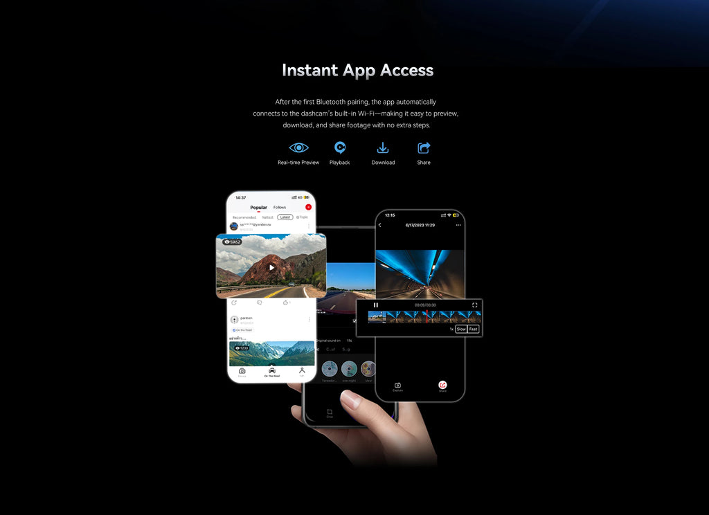Application mobile DDPAI contrôle dashcam smartphone