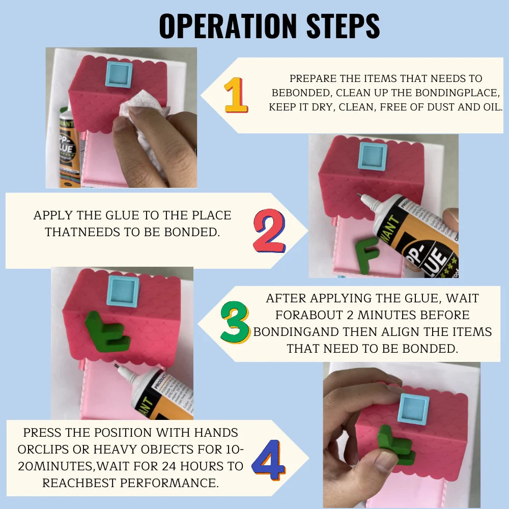 Colle Plastique FIXWANT 50ml - PP PE PVC Cuir - Étanche et Ultra Résistante