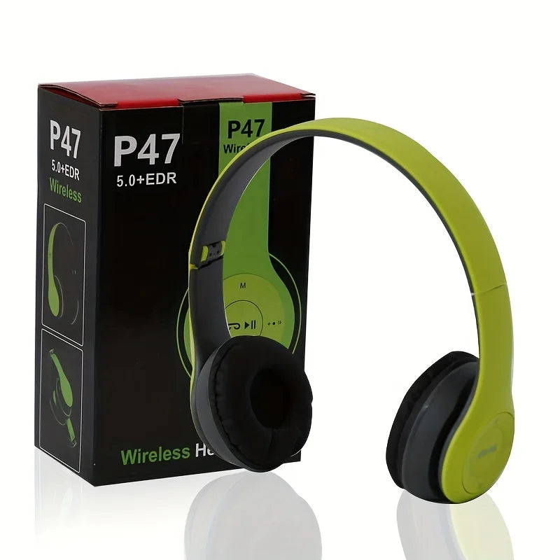 Casque Bluetooth P47 Stéréo 5.0 Pliable Sans Fil - Sport & Gaming iPhone Android