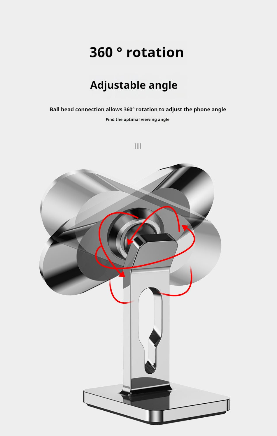 Support Téléphone Voiture Mini Compact - Fixation Grille Aération - Livré uniquement en Italie 🇮🇹